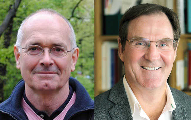 Professors John A. Hall (left) and <b>Alan Evans</b> are the newest recipients of - Hall-and-Evans